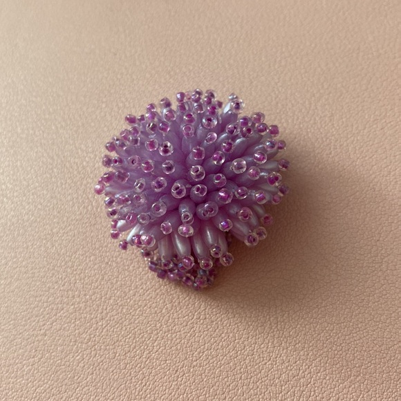 ❄️ 5 for $20.❄️ Purple Beaded Ring ❄️ - Picture 2 of 6